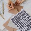 Housoutil Busy Sign for Office Door 10 Sheets Adhesive Letter Stickers Letter Decals for Scrapbooking White Mailbox Number Stickers view 2