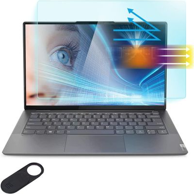 Anti Blue Light Glare Screen Protector for 14" Lenovo IdeaPad 1 1i 3 3i 14", Lenovo V14 Gen 5/4/3/2/1 14", IdeaPad Slim 3 3i 14"/IdeaPad 5 14" Chromebook, Eye Protection (Size: 309x174mm/ W x H)
