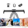 Andoer Carbon Fibre Camera Track Slider Video Stabiliser Rail with Mini Ball Head Phone Clamp for DSLR Camera Camcorder DV Film Photography Accessories Load Capacity 5 kg view 3