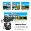 Andoer D-25C CNC Machining Aluminium Alloy Double Notch Ball Head Mini Ballhead Low Centre of Gravity for Manfrotto Tripod Monopod for DSLR Cameras Max Load Capacity 10 kg view 3