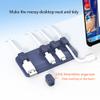 Cable Management Magnetic Cord Organizer SHEEAST Desktop Cable Keeper Multipurpose Cable Holder Desk Organization, 5 Clips for USB C Cables, Micro Cables, Sticks to Wood Marble Metal Glass, Blue view 3