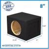 8" Single Sealed Sub Box Subwoofer Enclosure Ground Shaker 8" Speaker Box view 2