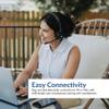CA Essential Bluetooth Headset (HS-2000BT)  Professional Wireless Headset Optimized for UC Platforms, ANC & ENC Technology Ensure Quality Audio for Calls & Music, Earcup Controls, Comfortable view 4