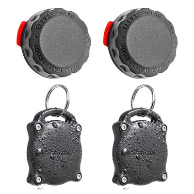 Bundle TagVault Keychain (2) + Surface Mount (2) | for Apple AirTag | by Elevation Lab