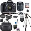 Canon EOS 2000D Rebel T7 Kit with EF-S 18-55mm f/3.5-5.6 III Lens + Accessory Bundle Model Electronics Cloth (Renewed) Black view 1