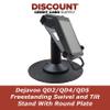Dejavoo QD2, QD4 & QD5 Low Freestanding Swivel and Tilt Stand with Round Plate view 2