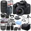 Canon EOS 2000D (Rebel T7) DSLR Camera with EF-S 18-55mm DC III & 75-300mm III Lenses & Deluxe Accessory Bundle  Includes: 2X SanDisk Ultra 64GB SDHC Memory Card, Spare Battery, & More (Renewed) view 1