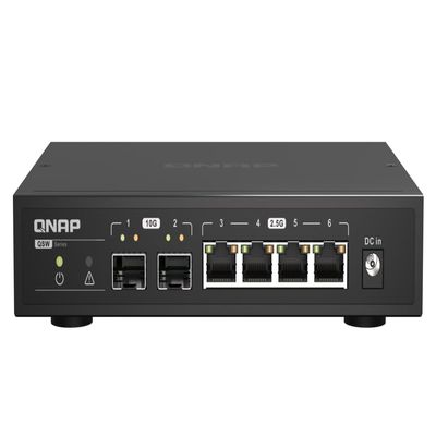 QNAP QSW-2104-2S-A-US: 2.5GbE RJ45 & 10G SFP+ Plug & Play Network Switch