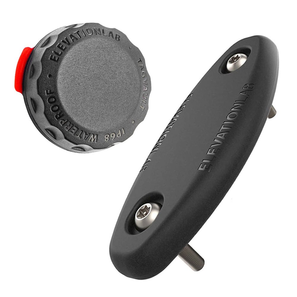 Elevation Lab Bundle TagVault Bike Mount + Surface Mount for Apple AirTag by Elevation Lab - Black