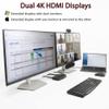 Cyber Acoustics Laptop Docking Station (DS-1000)  USB-C with Dual 4K HDMI Displays, Six USB Ports, Ethernet Port, Power for Laptop, TAA Compliant view 4