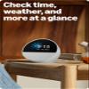 Amazon Echo Spot (newest model), Great for nightstands, offices and kitchens, Smart alarm clock, Designed for Alexa+, Glacier White view 4