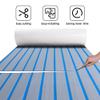 FOCEAN Boat Flooring EVA Foam Boat Decking Faux Teak Marine Flooring Marine Mat Sheet for Motorboat RV Yacht Kayak Surfboard, 94.5''x 23.6'', Grey with Blue Lines view 2