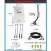 4x4 MIMO External Panel 5G 4G LTE Antennas/Directional Outdoor WiFi Antenna Long Range 698-4000 MHz for WiFi 5G 4G LTE Router &Hotspots(Full Kit) view 2