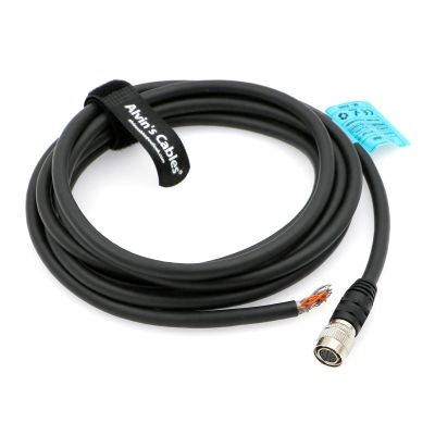 Alvin's Cables Hirose 12 Pin Female HR10A-10P-12S to Open End Shielded I/O Shielded Cable for Sony CCD| Basler Gige| AVT GIGE Industrial Camera 3M| 9.84ft