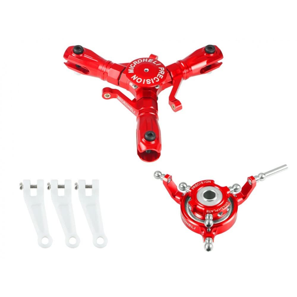 MICROHELI CNC Aluminum Triple Blade Conversion Set (RED) (for MH-I180001T Series)