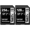 Lexar Professional 1667x SDXC UHS-II Memory Cards (256GB & 128GB) for DSLR Cameras view 1