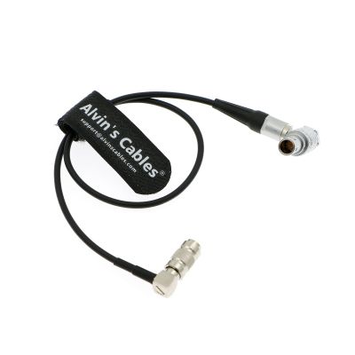 Alvins Cables RED Komodo Timecode Cable Right Angle DIN to Right Angle EXT 9 Pin Male Timecode in Cable from Atomos UltraSync ONE Timecode Sync 30cm|12inches