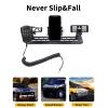 PIUGILH Multi-Functional Car Phone Holder Compatible with Hummer H2 2003-2007,3 in 1 Phone Mount&Walkie Talkie Bracket&Radio Mount, Dashboard Multi-Device Mount view 4