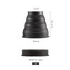 FEICHAO Universal Len-s Folding Hood Anti-Reflective Silicone Hood for DSLR Camera Photography Equipment Accessories (Size M) view 3