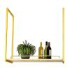 32/39/47/55 Lnches Retro Iron Metal Wine Rack Shelf, Industrial Ceiling Mount Shelf Hanging Rack, for Kitchen/Dining Room/bar 1 Tier Display Stand. Easy to Install (Size : 100 * 30 * 50cm) view 1