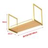 32/39/47/55 Lnches Retro Iron Metal Wine Rack Shelf, Industrial Ceiling Mount Shelf Hanging Rack, for Kitchen/Dining Room/bar 1 Tier Display Stand. Easy to Install (Size : 100 * 30 * 50cm) view 2