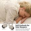 Smallest Invisible Sleep Earbuds, Comfortable Noise Blocking Wireless Headphones, Flat Bluetooth Ear Buds for Side Sleepers, Zero Pressure, No Lights/Alerts, Tiny Hidden Buds for Sleeping Sports view 2