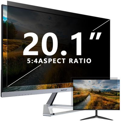 Dabernur 20.1 Inch Desktop Computer Privacy Screen Filter,Compatible with 16:10 Widescreen Display - Monitor, Desktop PC,Computer, Anti Spy/Easy Installation/Anti Glare/Blocking Blue Light