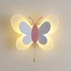 Children's Room LED Wall Light Cartoon Butterfly Wall Sconce Lamp with Pull Chain Switch, Fairy Kids Room Decor Lighting Fixture 14W Sconces for Boys Girls Bedroom view 1