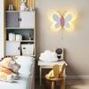 Children's Room LED Wall Light Cartoon Butterfly Wall Sconce Lamp with Pull Chain Switch, Fairy Kids Room Decor Lighting Fixture 14W Sconces for Boys Girls Bedroom view 2