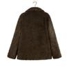 HINDOLA Women's Winter Casual Warm Faux Fur Thick Jacket Coats Lapel Button Parka Outwear Overcoat with Pockets view 3