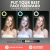 SQUATZ 11 LED 12W Selfie Ring Light with Wired Control, 3 Color Modes, 10 Brightness Levels, Tripod Stand with 6 Sections, Phone Holder, Adjustable Brightness Levels for Influencers, YouTube, TikTok view 2