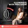 SQUATZ 11 LED 12W Selfie Ring Light with Wired Control, 3 Color Modes, 10 Brightness Levels, Tripod Stand with 6 Sections, Phone Holder, Adjustable Brightness Levels for Influencers, YouTube, TikTok view 3