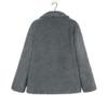HINDOLA Women's Winter Casual Warm Faux Fur Thick Jacket Coats Lapel Button Parka Outwear Overcoat with Pockets view 4