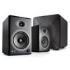 Audioengine A5 Black 150W Wireless Turntable Speakers and 210W S6 Subwoofer with Remote view 1