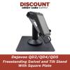 Dejavoo QD2, QD4 & QD5 Low Freestanding Swivel and Tilt Stand with Square Plate view 2