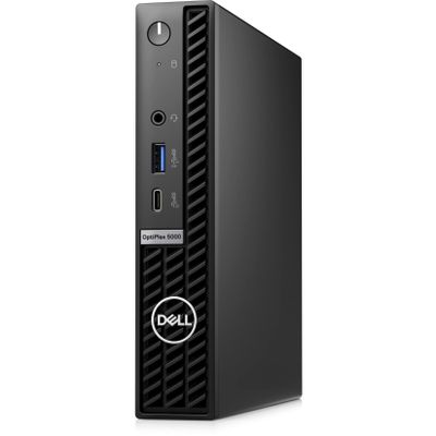 Dell OptiPlex 5000 Desktop Computer - Intel Core i5 12th Gen i5-12500T Hexa-core (6 Core) 2 GHz - 8 GB RAM DDR4 SDRAM - 256 GB M.2 PCI Express NVMe 3.0 x4 SSD - Micro PC - Black (Renewed)