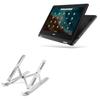 BoxWave Stand and Mount Compatible with Acer Chromebook Spin 311 (R722T) - Compact QuickSwitch Stand, Portable Multi Angle Viewing Foldable Riser - Metallic Silver view 1