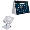 BoxWave Stand and Mount Compatible with Acer Chromebook Spin 314 (CP314-1HN) - Executive VersaView Laptop Stand, Ergonomic Adjustable Viewing Angle Metallic Riser - Metallic Silver view 1