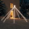 vidaXL Christmas Tree Lights with 576 LEDs, Multi-Effect Indoor and Outdoor Decoration - Cold White, 12 ft view 2