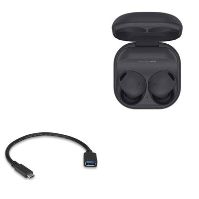 BoxWave Cable Compatible with Samsung Galaxy Buds 2 Pro - USB Expansion Adapter, Add USB Connected Hardware to Your Phone