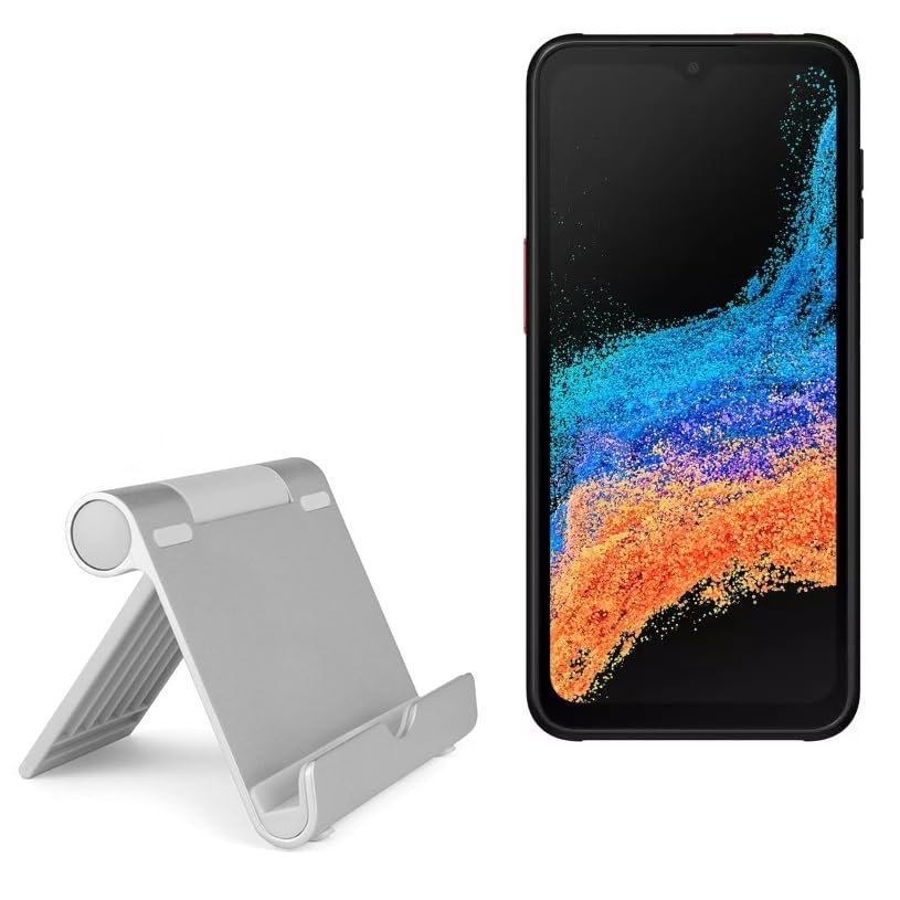 BoxWave Stand and Mount Compatible with Samsung Galaxy XCover6 Pro - VersaView Aluminum Stand, Portable, Multi Angle Viewing Sturdy