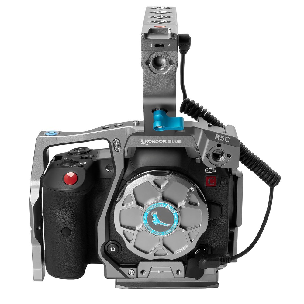 Kondor Blue CR5C Compatible with Canon R5C, Cine Cage with Top Handle, Space Gray