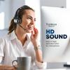 TruVoice BT65 Wireless USB Headset with Hi-Fi Audio and Noise Canceling Microphone - v5.2 Bluetooth Fast Charging Base and 15hr Talk time - Multi Connectivity with Both Computer and Cell Phone view 2