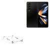 BoxWave Stand and Mount Compatible with Samsung Galaxy Z Fold 4 - Pocket Aluminum Stand 3-in-1, Portable Multi Angle Viewing Riser - Metallic Silver view 1