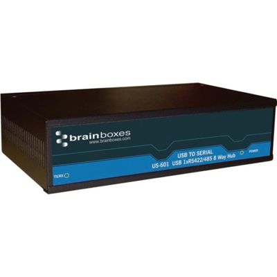 US-601, USB RS422/485 8 Way HUB, USB to 8 Port RS-422/485, USB Type B Male 9p to 8xDB9 Male 9p, 921.6 kb/s