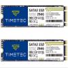Timetec 256GBx2 (2 Pack) SSD 3D NAND TLC SATA III 6Gb/s M.2 2280 NGFF 128TBW Read Speed Up to 550MB/s SLC Cache Performance Boost Internal Solid State Drive for PC Computer Laptop and Desktop view 1