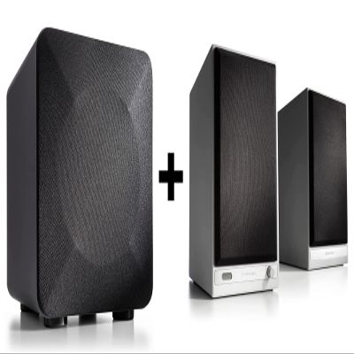 Audioengine HD6 Premium Powered Bookshelf Speakers | 150W Audiophile-Grade Bluetooth 5.0 Speakers with aptX HD | 24-Bit DAC | Real Wood Veneer