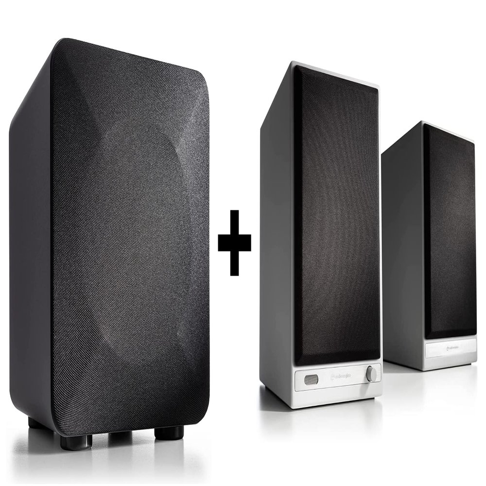 Audioengine HD6 Premium Powered Bookshelf Speakers | 150W Audiophile-Grade Bluetooth 5.0 Speakers with aptX HD | 24-Bit DAC | Real Wood Veneer