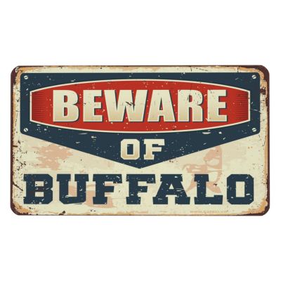 Mouse Pad with Funny Sayings Beware of Buffalo Mouse Pad Sarcastic Mouse Pad Crazy Mouse Pad (Size : 36X60CM)