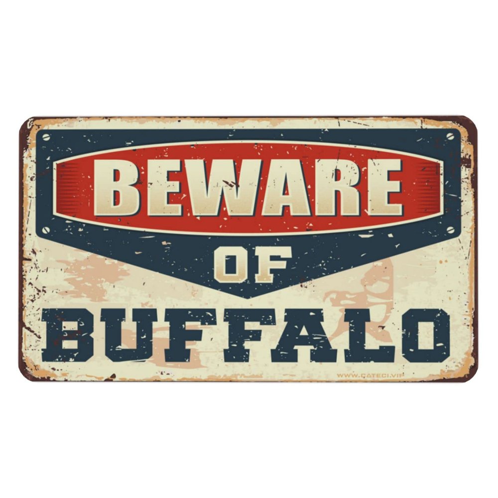 Mouse Pad with Funny Sayings Beware of Buffalo Mouse Pad Sarcastic Mouse Pad Crazy Mouse Pad (Size : 36X60CM)